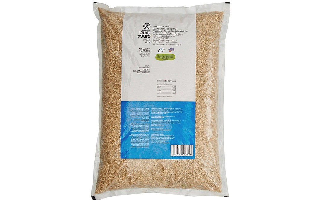 Pure & Sure Organic Rice    Pack  5 kilogram